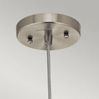 KL-RIVIERA-P-A Riviera 1 Light Pendant - A Brushed Nickel