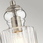 KL-RIVIERA-P-B Riviera 1 Light Pendant - B Brushed Nickel