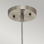 KL-RIVIERA-P-B Riviera 1 Light Pendant - B Brushed Nickel