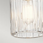 KL-RIVIERA-P-B Riviera 1 Light Pendant - B Brushed Nickel