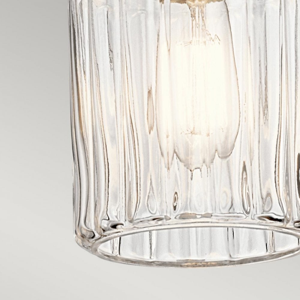 KL-RIVIERA-P-B Riviera 1 Light Pendant - B Brushed Nickel