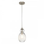 KL-RIVIERA-P-C Riviera 1 Light Pendant - C Brushed Nickel