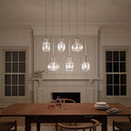 KL-RIVIERA-P-C Riviera 1 Light Pendant - C Brushed Nickel