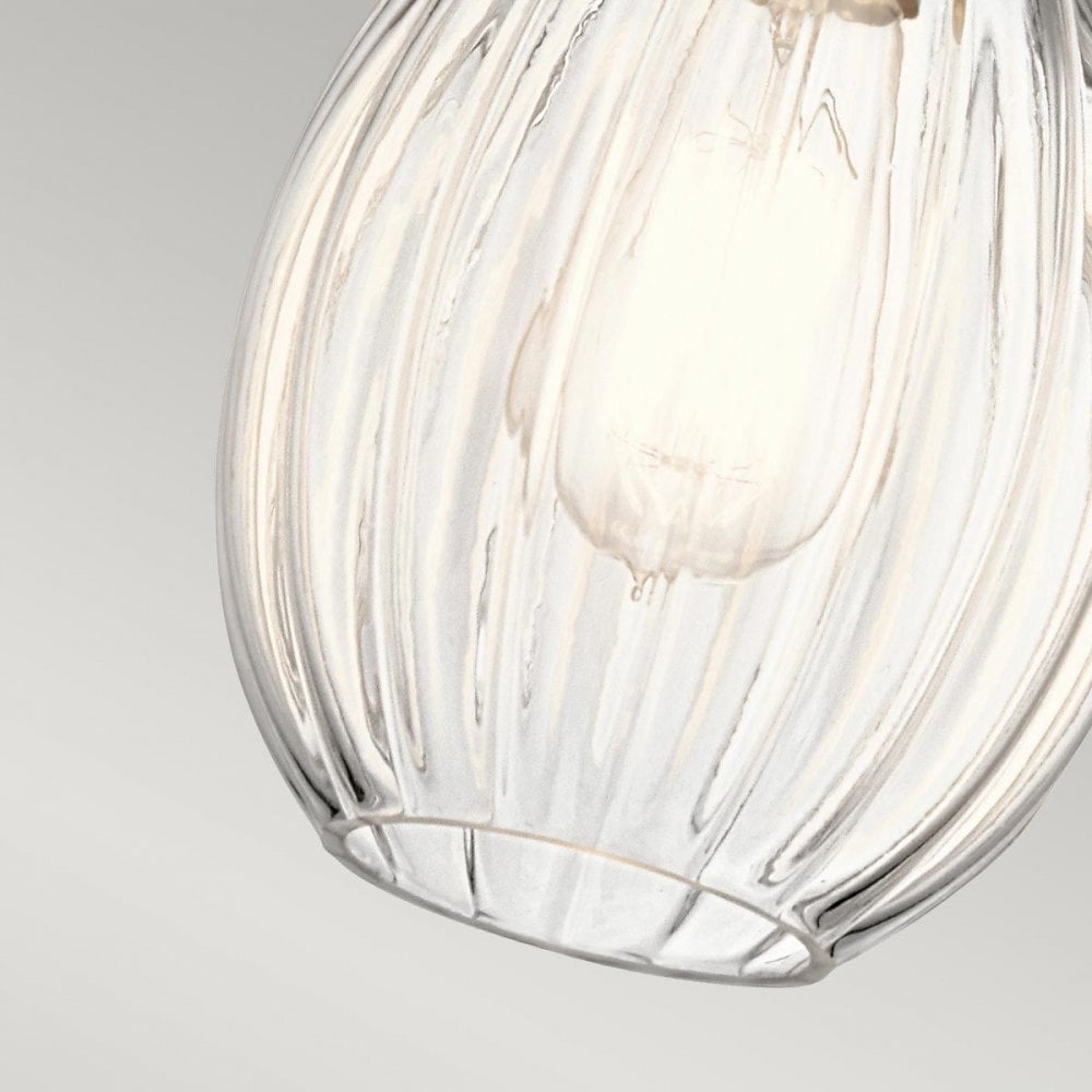 KL-RIVIERA-P-C Riviera 1 Light Pendant - C Brushed Nickel