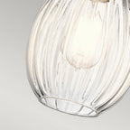 KL-RIVIERA-P-C Riviera 1 Light Pendant - C Brushed Nickel