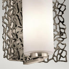 KL-SILVER-CORAL1 Silver Coral 1 Light Wall Light Classic Pewter