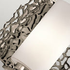 KL-SILVER-CORAL1 Silver Coral 1 Light Wall Light Classic Pewter