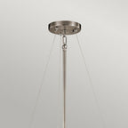 KL-SILVER-CORAL-P-A Silver Coral 3 Light Duo-Mount Pendant Classic Pewter