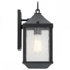 KL-SPRINGFIELD-S Springfield 1 Light Small Wall Lantern Distressed Black