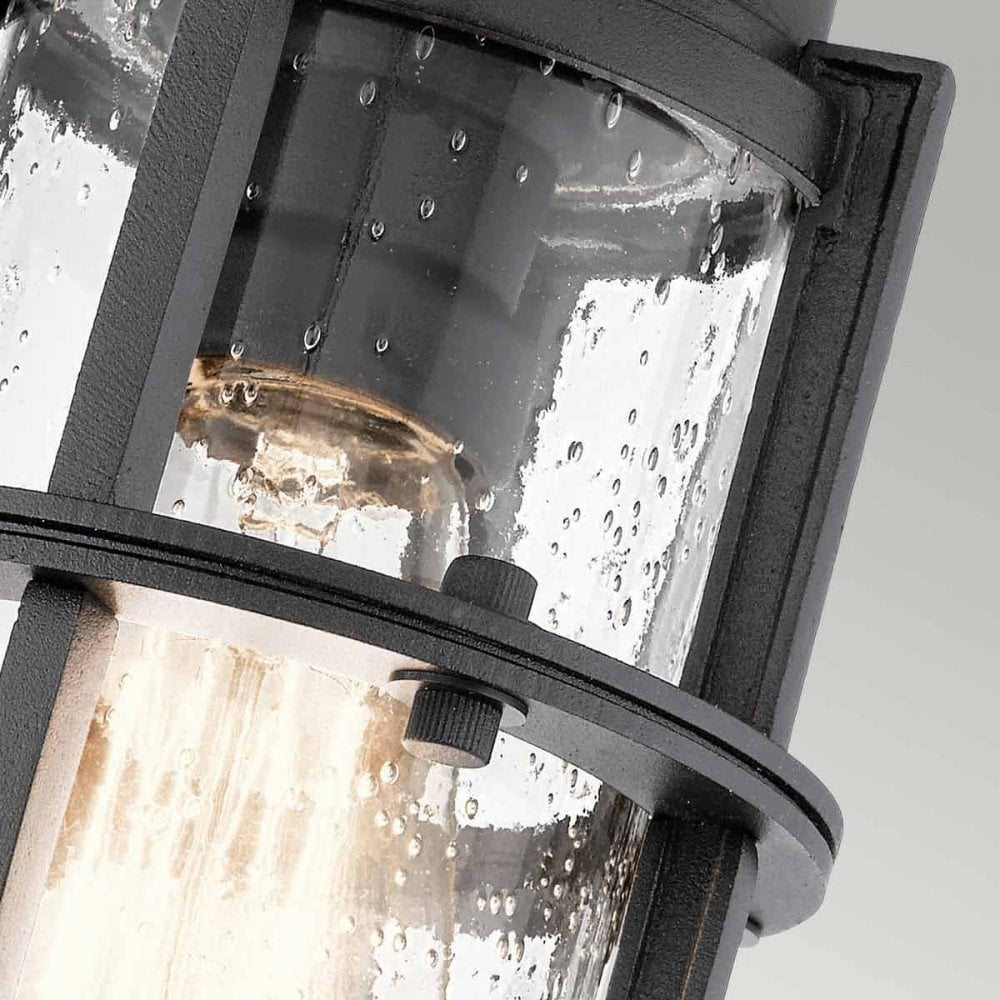 KL-SURI-F Suri 1 Light Porch/Pedestal Lantern Textured Black