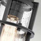 KL-SURI-F Suri 1 Light Porch/Pedestal Lantern Textured Black
