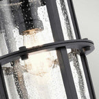KL-SURI-L Suri 1 Light Wall Lantern Textured Black