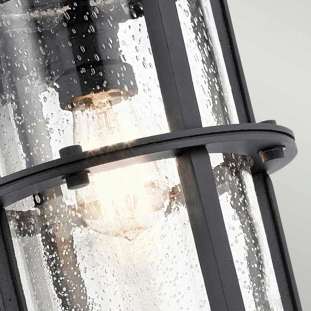 KL-SURI-L Suri 1 Light Wall Lantern Textured Black