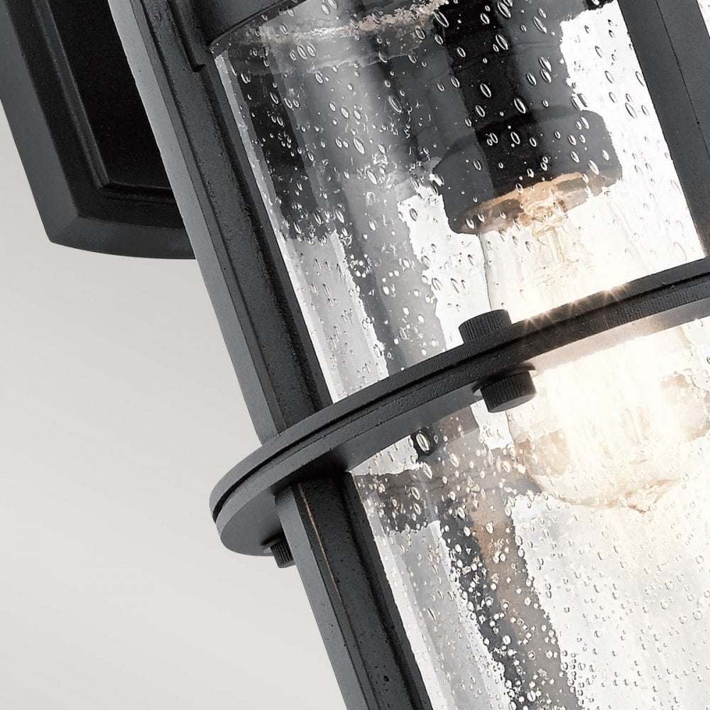 KL-SURI-L Suri 1 Light Wall Lantern Textured Black