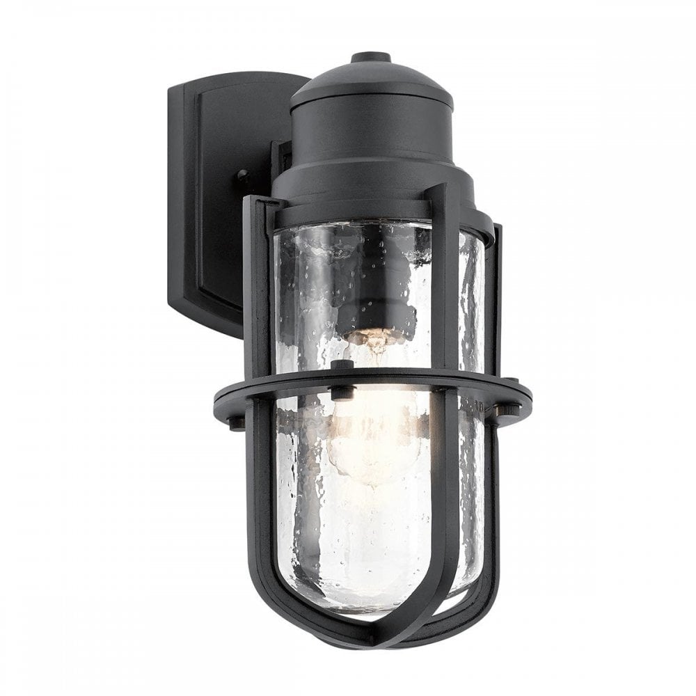 KL-SURI-M Suri 1 Light Wall Lantern Textured Black