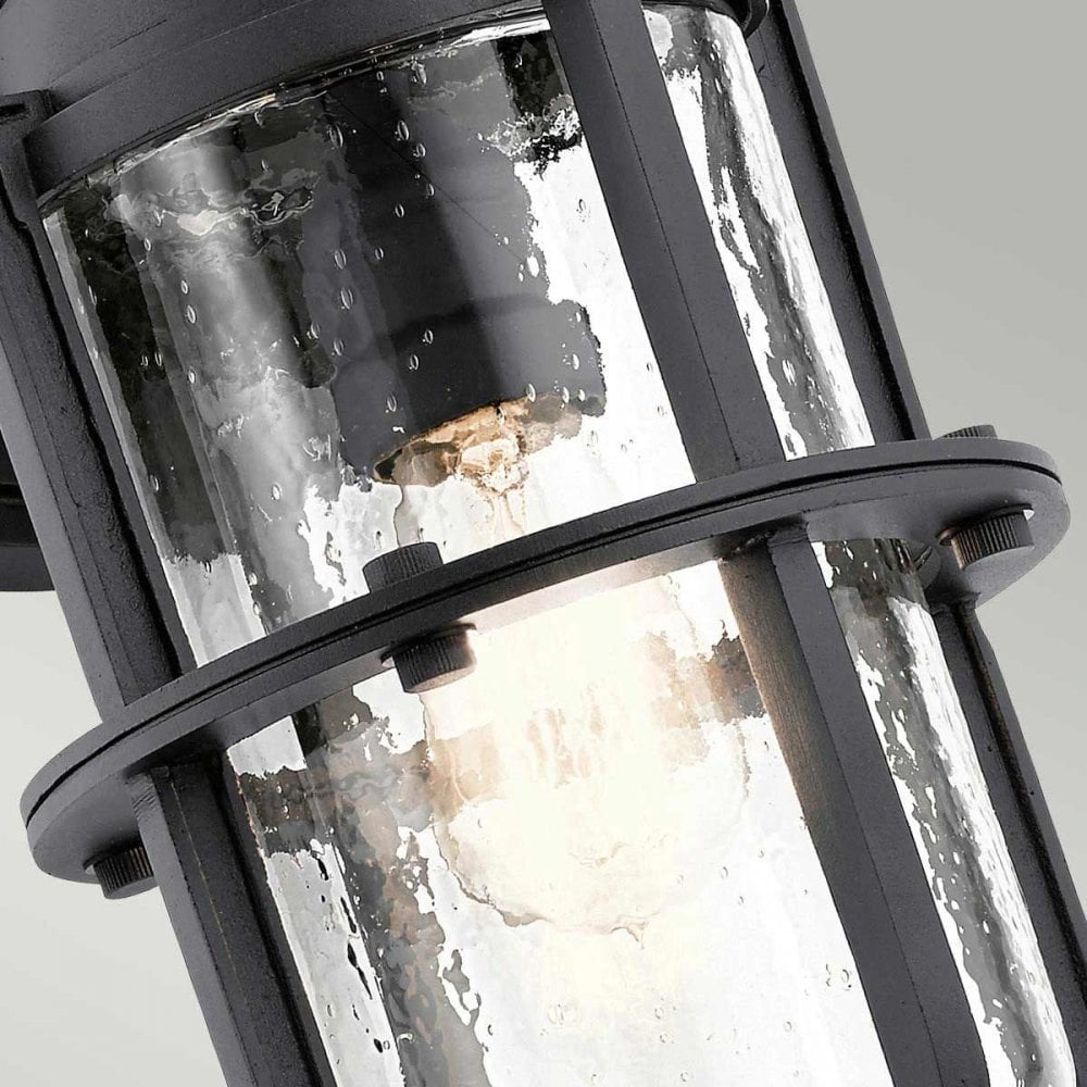KL-SURI-M Suri 1 Light Wall Lantern Textured Black