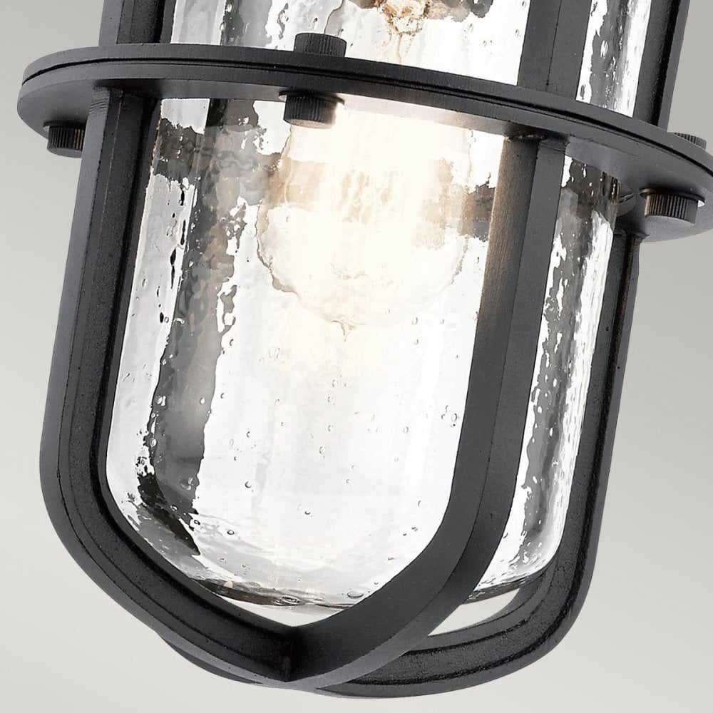 KL-SURI-M Suri 1 Light Wall Lantern Textured Black