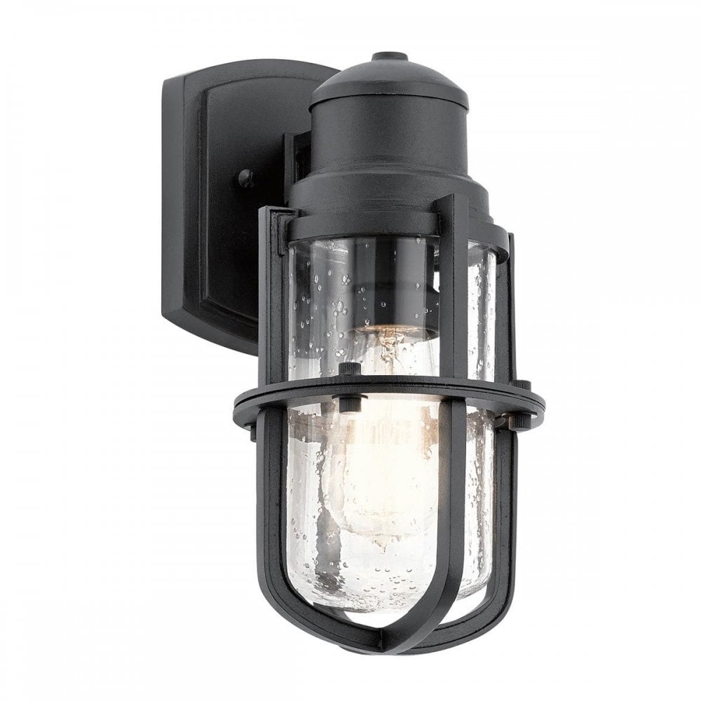 KL-SURI-S Suri 1 Light Wall Lantern Textured Black