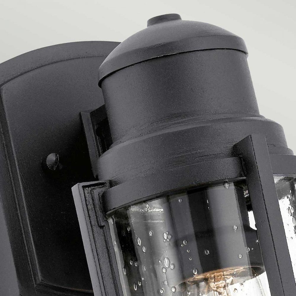 KL-SURI-S Suri 1 Light Wall Lantern Textured Black