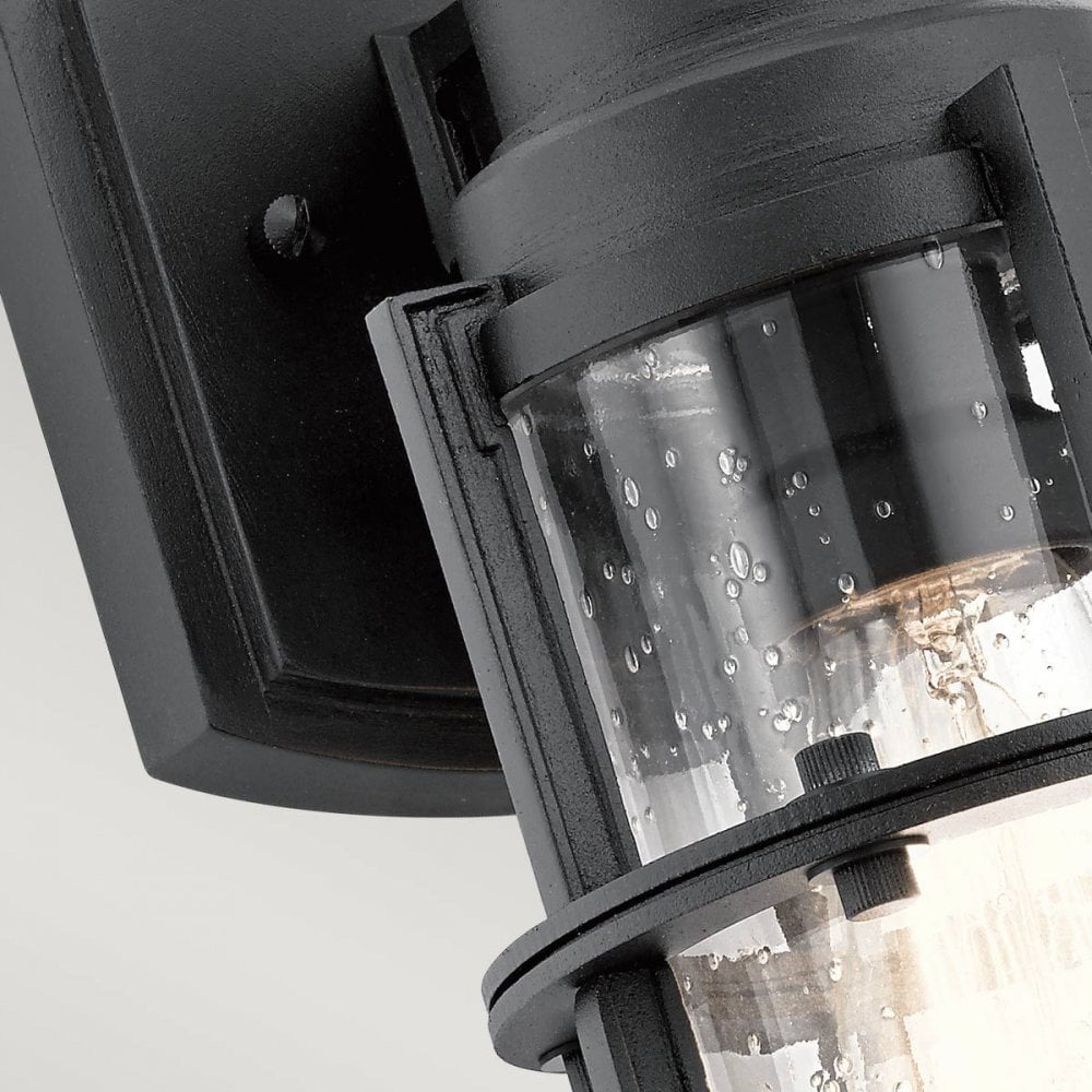KL-SURI-S Suri 1 Light Wall Lantern Textured Black