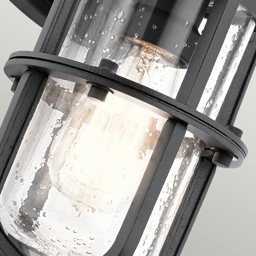 KL-SURI-S Suri 1 Light Wall Lantern Textured Black