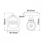 KL-TALLAND1-PC-BATH Talland 1 Light Wall Light Polished Chrome