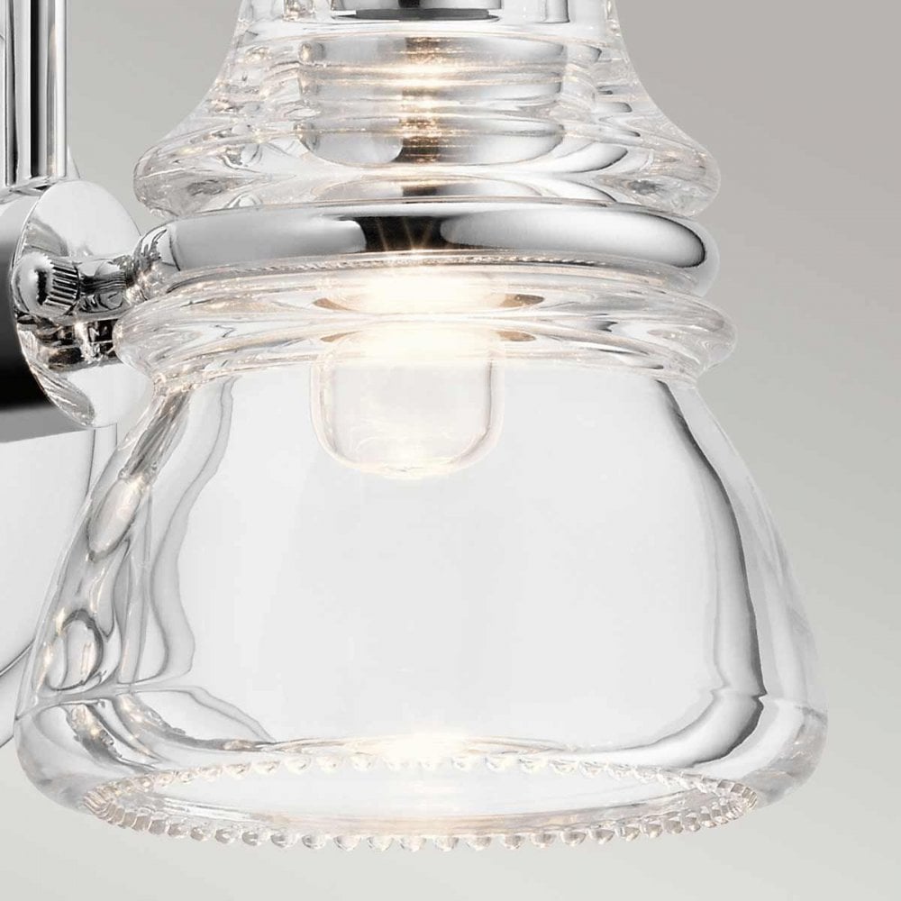 KL-TALLAND1-PC-BATH Talland 1 Light Wall Light Polished Chrome