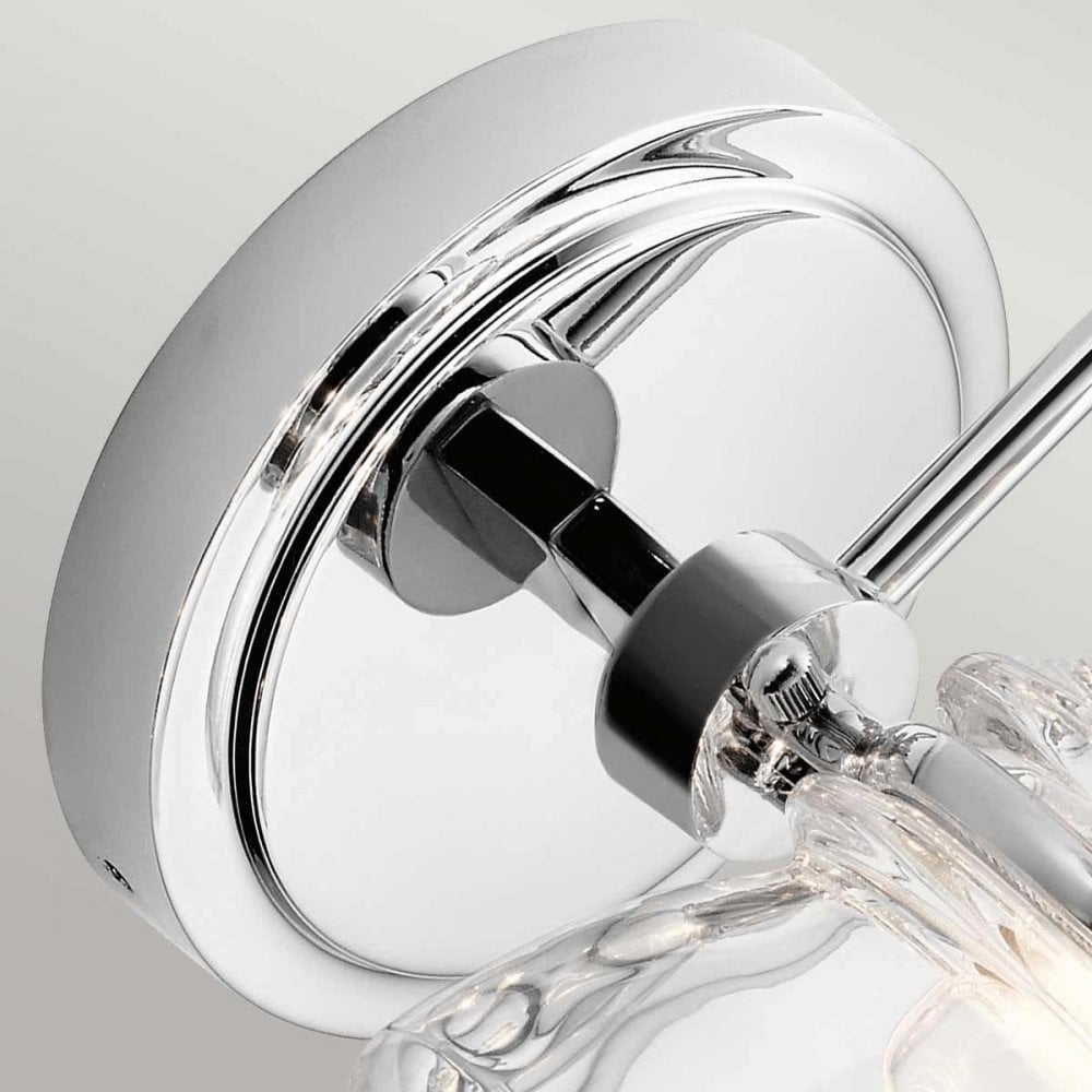 KL-TALLAND1-PC-BATH Talland 1 Light Wall Light Polished Chrome