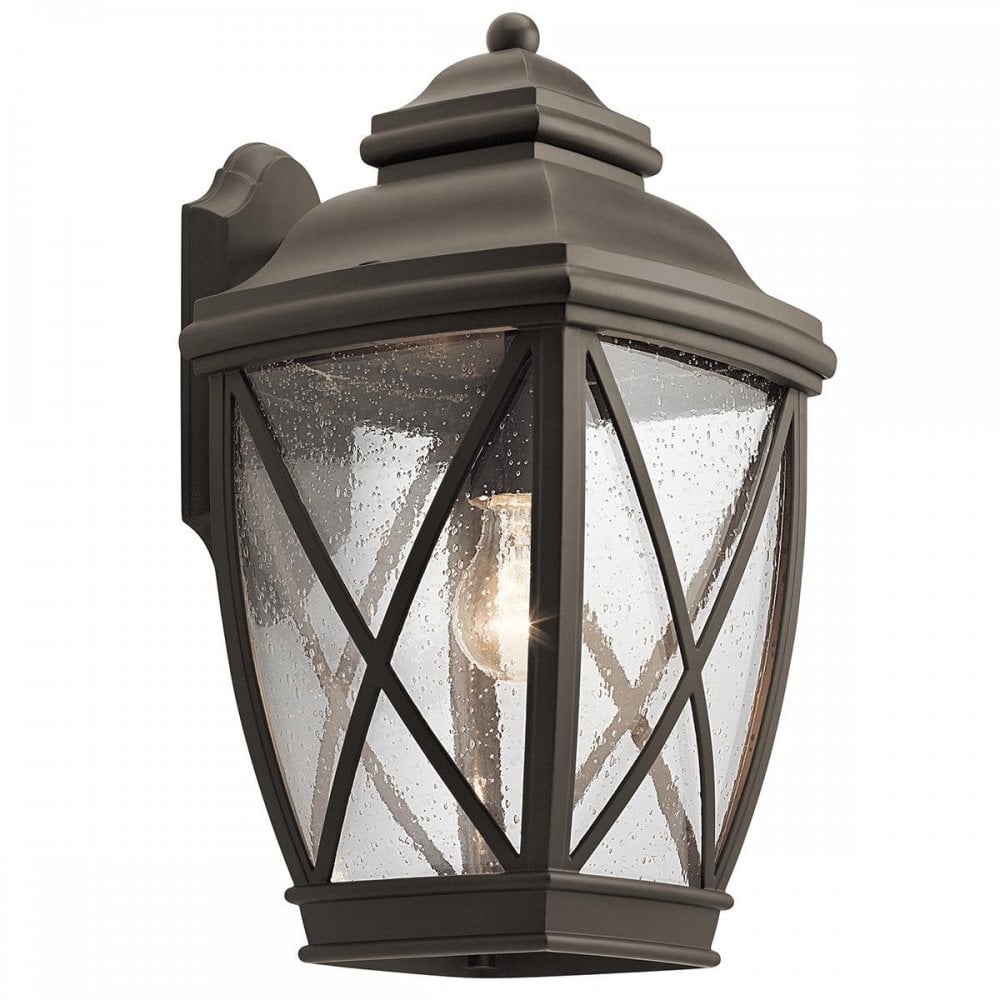 KL-TANGIER2-L Tangier 1 Light Large Wall Lantern Olde Bronze