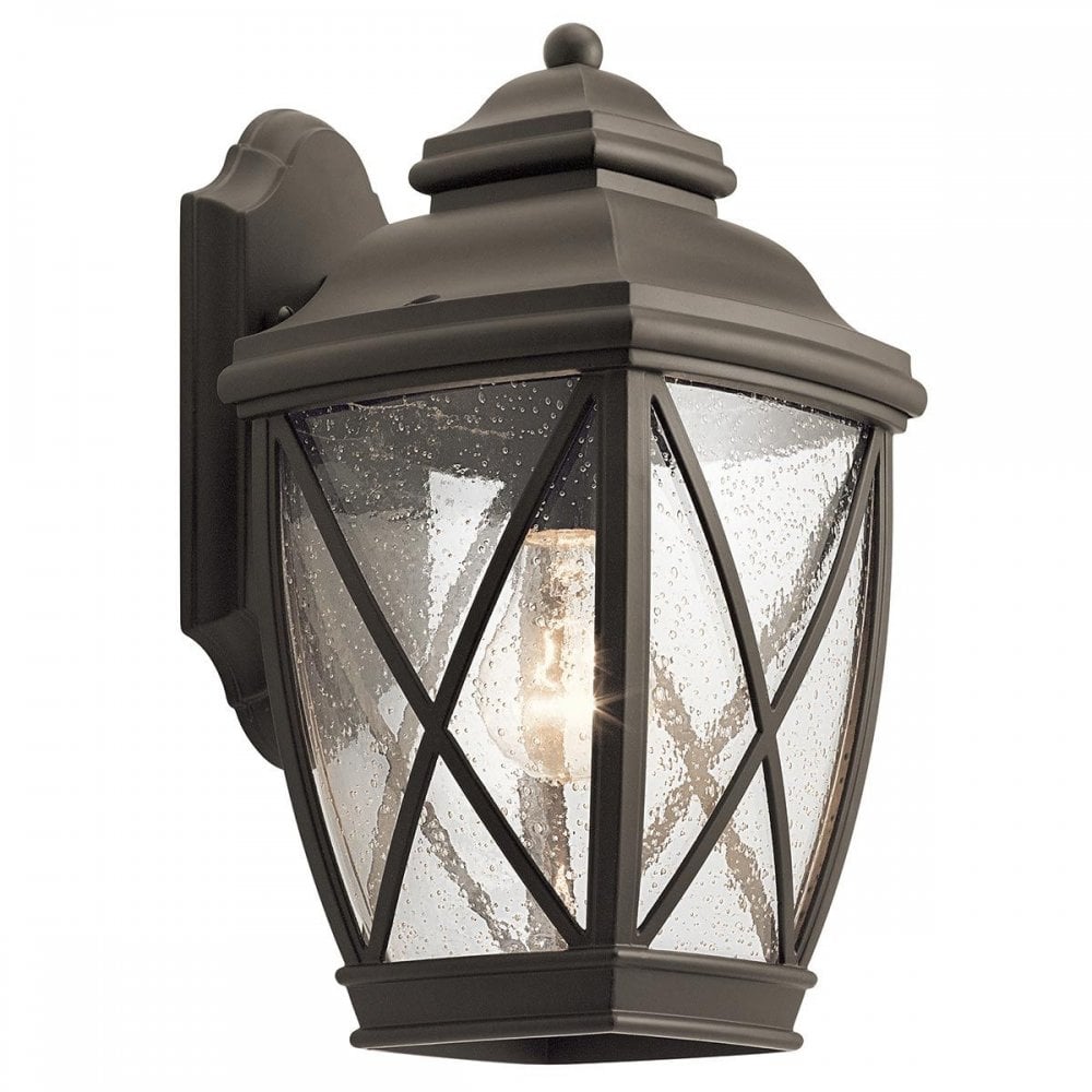 KL-TANGIER2-M Tangier 1 Light Medium Wall Lantern Olde Bronze