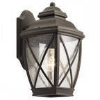 KL-TANGIER2-M Tangier 1 Light Medium Wall Lantern Olde Bronze
