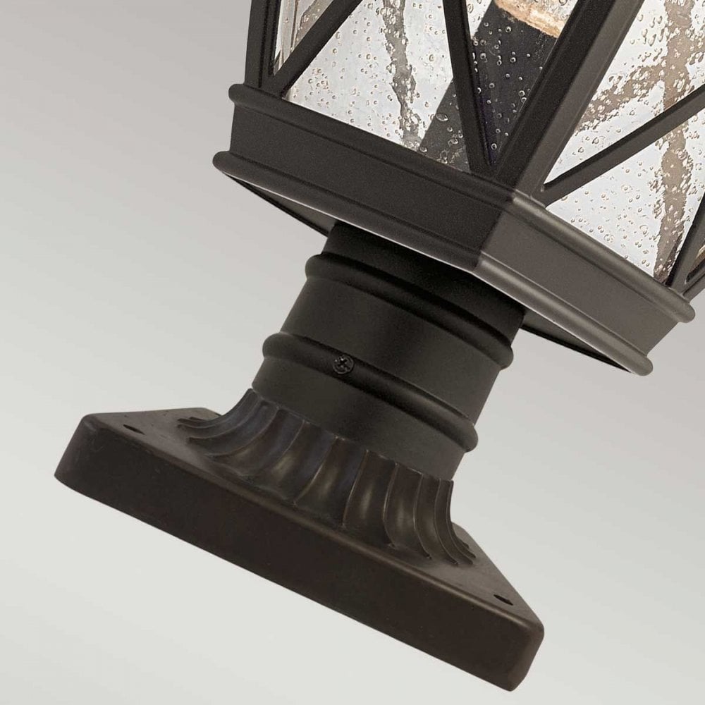 KL-TANGIER3-M Tangier 1 Light Medium 7.5" Pedestal Olde Bronze
