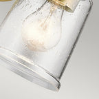 KL-WAVERLY1-NBR Waverly 1 Light Wall Light Natural Brass