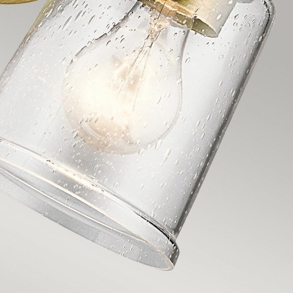 KL-WAVERLY1-NBR Waverly 1 Light Wall Light Natural Brass