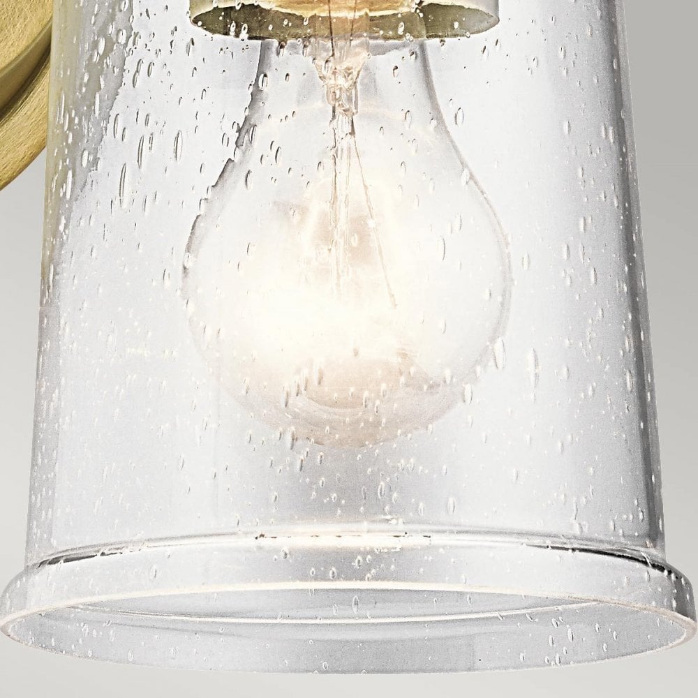 KL-WAVERLY1-NBR Waverly 1 Light Wall Light Natural Brass