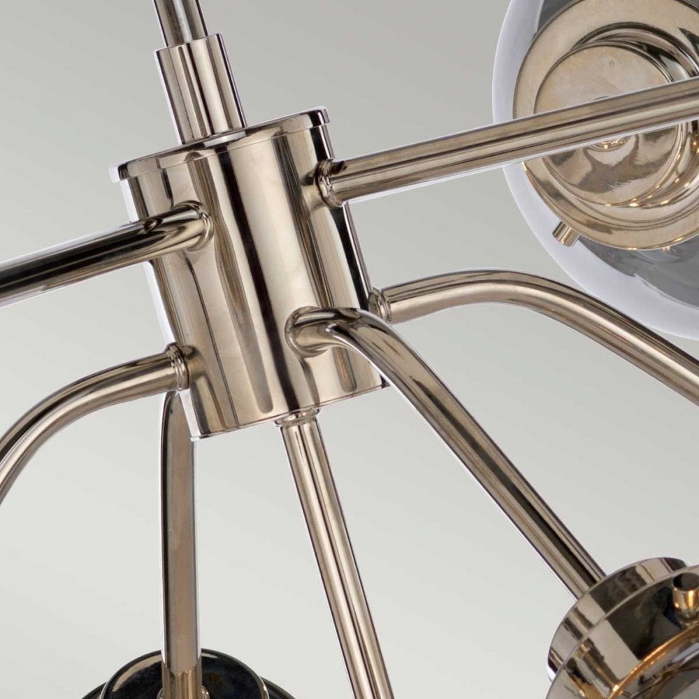 KULA9 Kula 9 Light Chandelier Polished Nickel