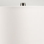 LENA-TL-S-SMOKE-OWSS Lena 2 Light Small Smoke Table Lamp with Off-white Shade Smoke-tinted Glass / Off-White Shade