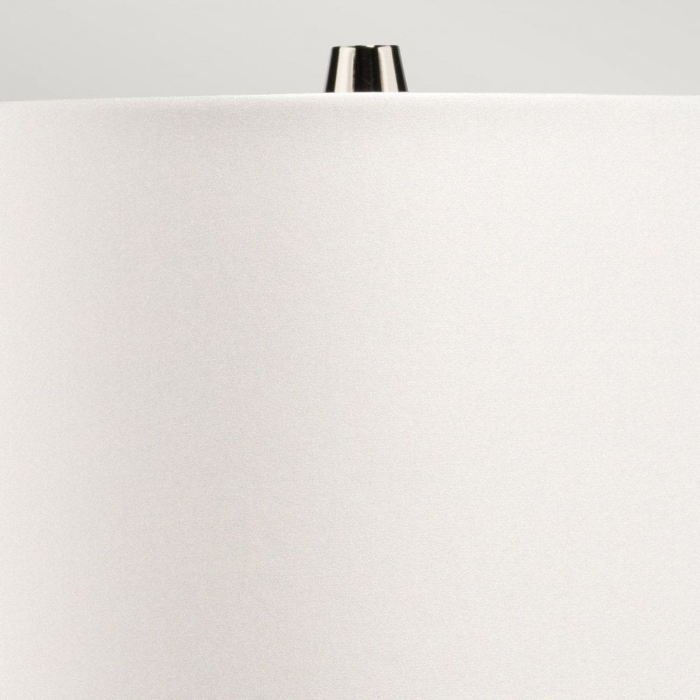 LENA-TL-S-SMOKE-OWSS Lena 2 Light Small Smoke Table Lamp with Off-white Shade Smoke-tinted Glass / Off-White Shade
