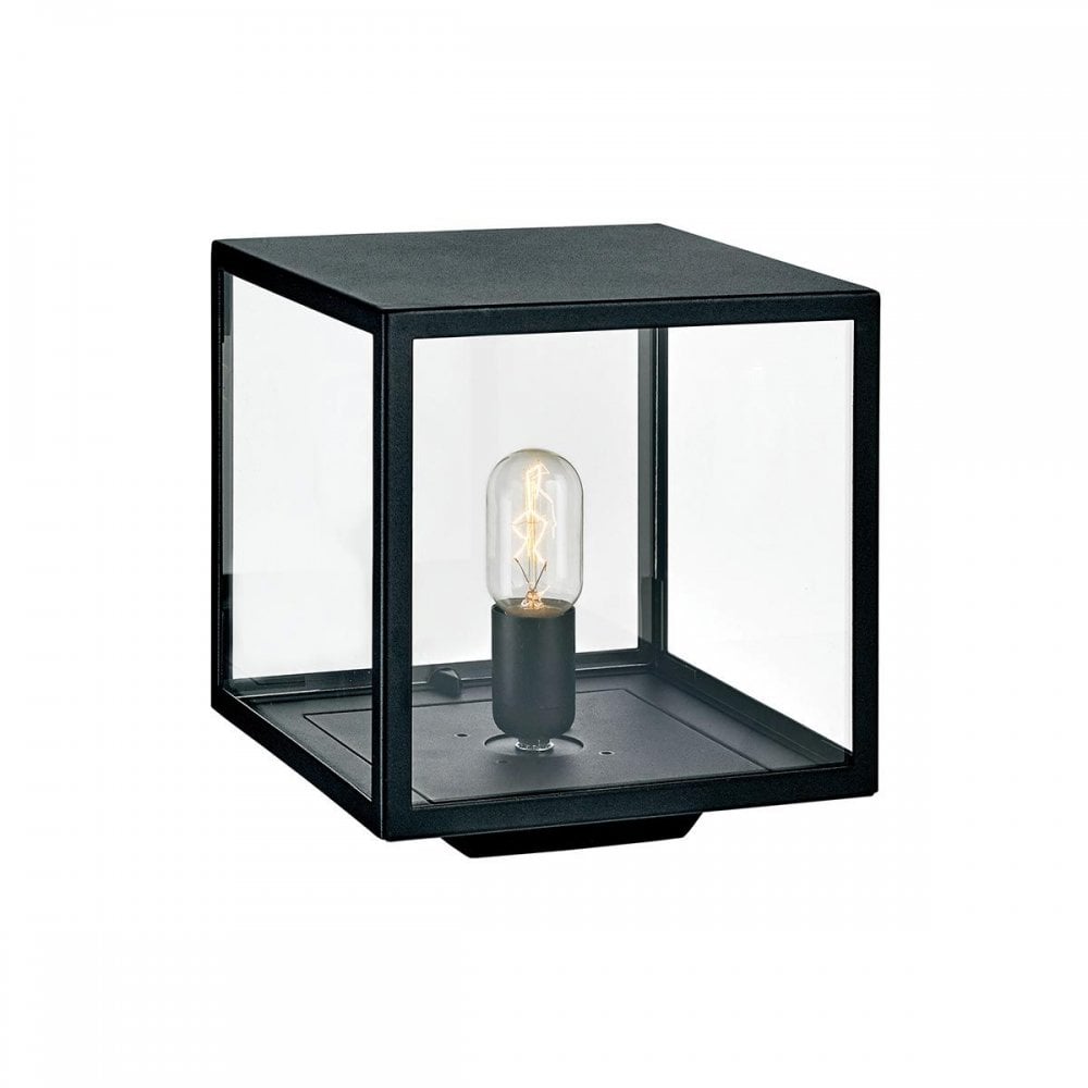 LOFOTEN3-BLK Lofoten 1 Light Pedestal Black