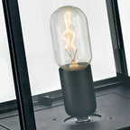 LOFOTEN3-BLK Lofoten 1 Light Pedestal Black