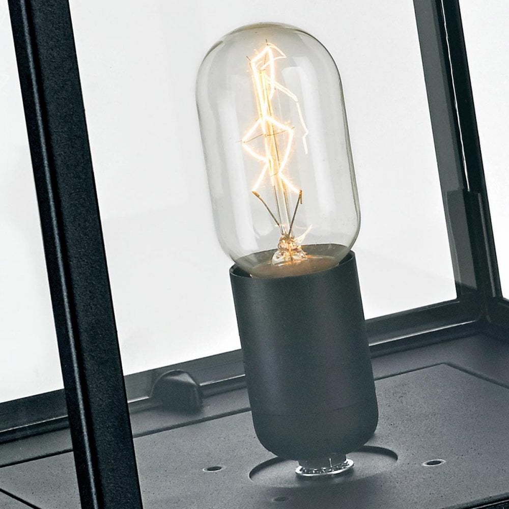 LOFOTEN3-BLK Lofoten 1 Light Pedestal Black