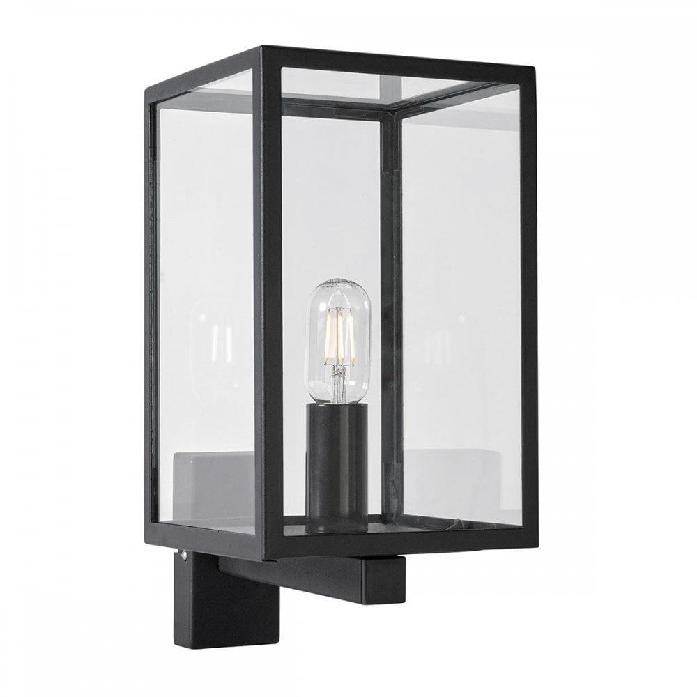 LOFOTEN-WALL-BLK Lofoten 1 Light Wall Light with Arm Black