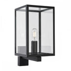 LOFOTEN-WALL-BLK Lofoten 1 Light Wall Light with Arm Black