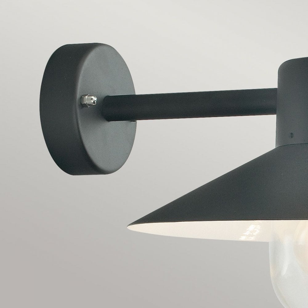 LUND-BLACK-C Lund 1 Light Wall Lantern - Black