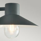 LUND-BLACK-C Lund 1 Light Wall Lantern - Black