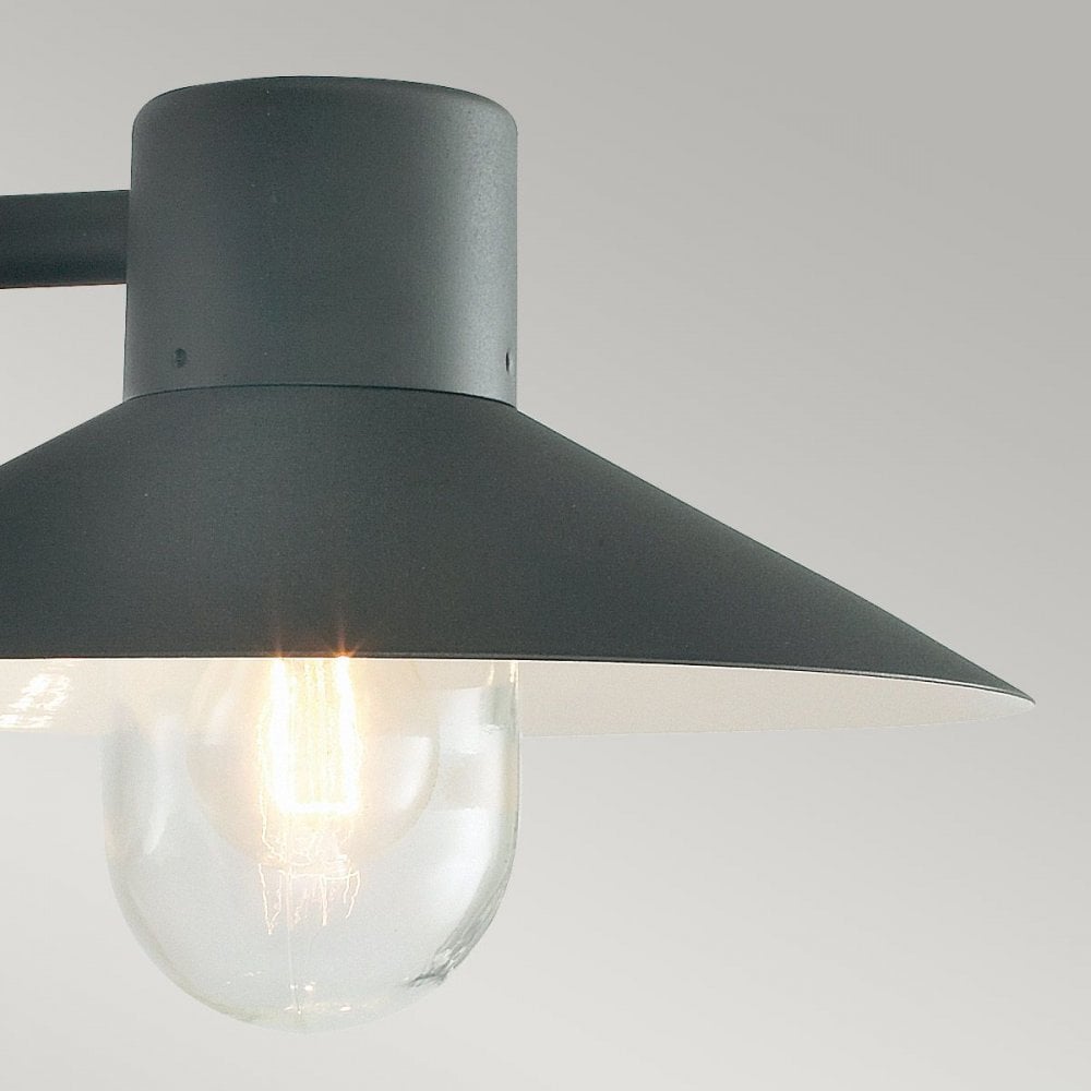 LUND-BLACK-C Lund 1 Light Wall Lantern - Black