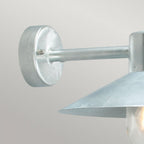 LUND-GAL-C Lund 1 Light Wall Lantern - Galvanised