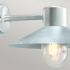LUND-GAL-C Lund 1 Light Wall Lantern - Galvanised