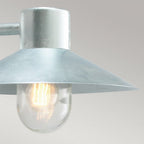 LUND-GAL-C Lund 1 Light Wall Lantern - Galvanised