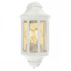 M8-2-MINI-WHITE Malaga Mini 1 Light Mini Wall Lantern - White